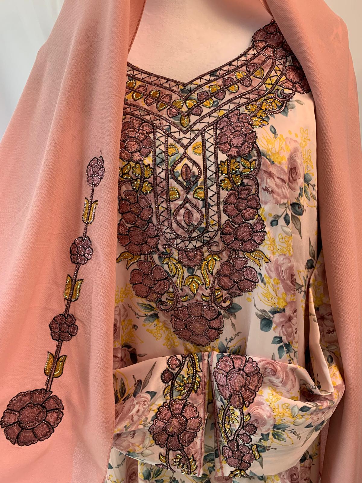 Silk with hijab